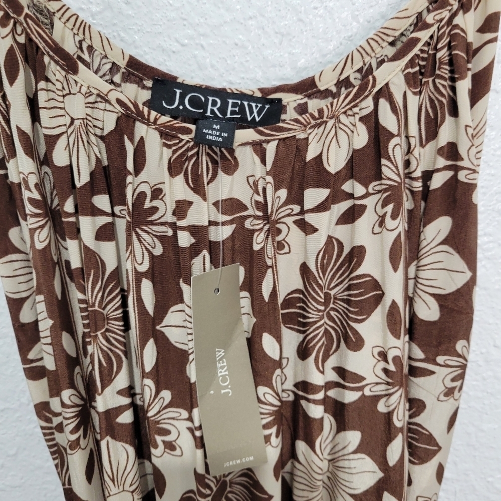 J. Crew Caspia Dress in Floral Crepe de Chine NEW Size M CA666 - Picture 8 of 11